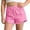 Pink, variant on SGMVNU Girls Summer Shorts Casual Distressed Shorts Loose Fit Solid Color Elastic Waist Fashion Bottoms Cotton Play Shorts, Size 6-7 Years, Pink
