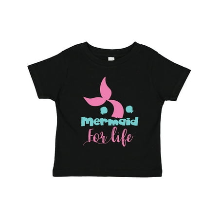 

Inktastic Mermaid For Life Mermaid Tail - Blue Pink Girls Toddler T-Shirt
