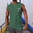 thumbnail image 2 of KPOPLK Men's Quick Dry Workout Tank Tops Breathable Gym Sleeveless Muscle Shirts for Active Men Size S,Green, 2 of 4