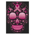 thumbnail image 6 of Wild Bobby Pink Breast Cancer Sugar Skull Breast Cancer Awareness Women Graphic Tee, Black, Small, 6 of 6