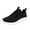 Black, variant on NOKIO Womens Slip On Sneakers Women Walking Tennis Shoes Lightweight Casual Sneakers for Gym Travel Work Women's Leisure Lace Up Travel Soft Sole Comfortable Mesh Shoes Sports Breathable Sneakers