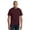 Dark Maroon, variant on Port & Company PC55P Men's 50/50 Cotton/Poly with Pocket T-Shirt