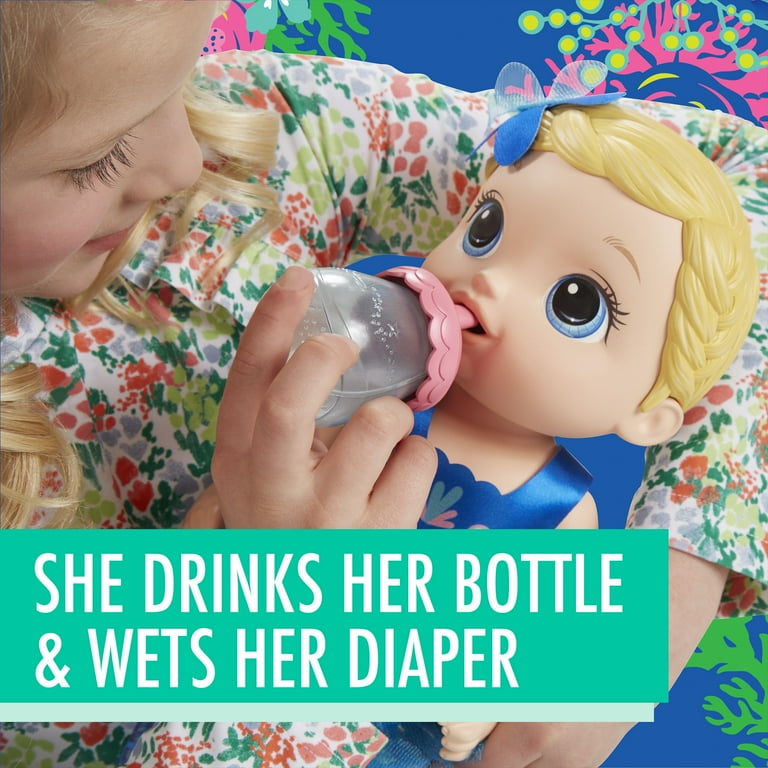 Baby alive shimmer and splash mermaid blonde sale