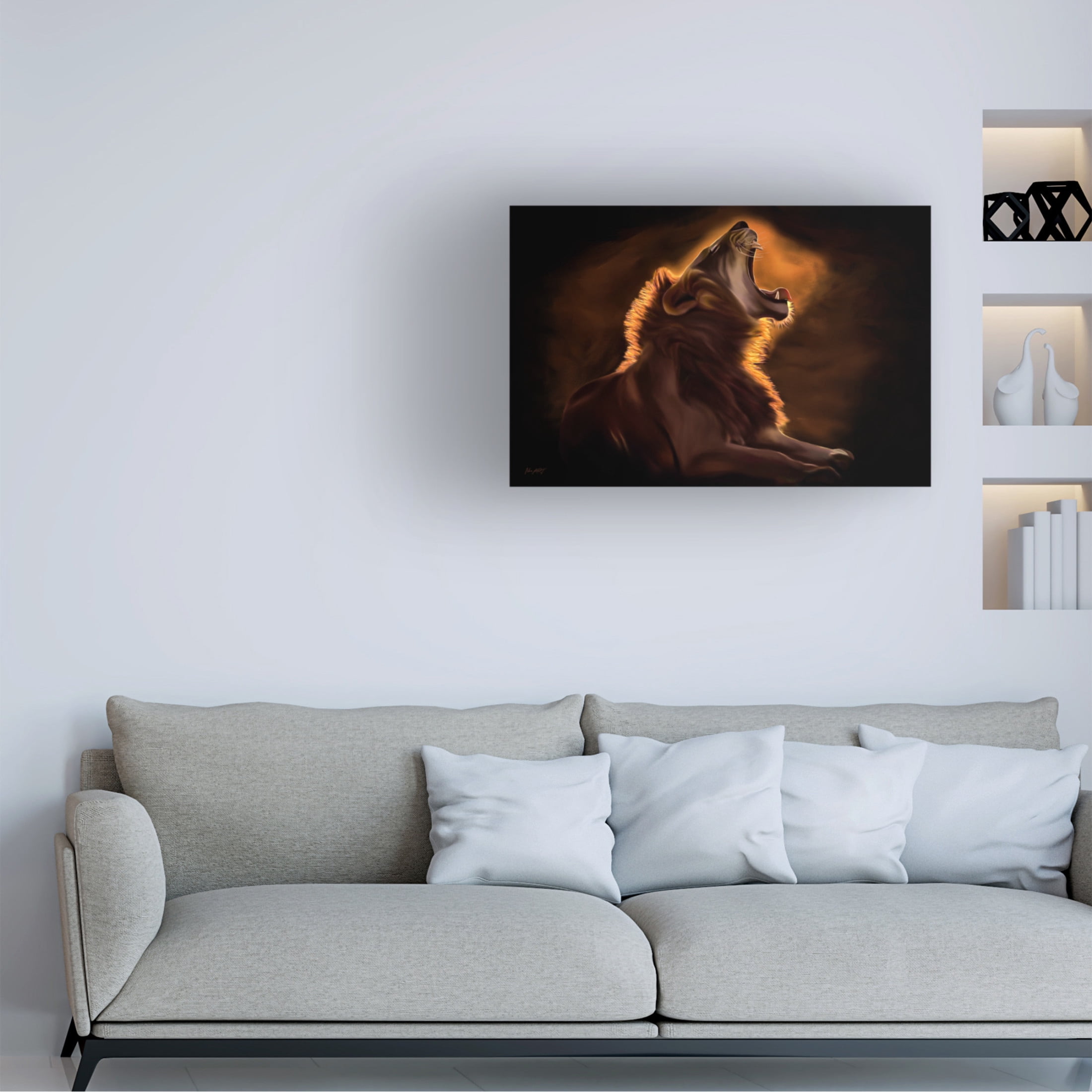 Trademark Fine Art Lord Amihere Leo Rougeoyant Canvas Wall Art