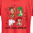 thumbnail image 2 of Toy Story - Play Chill Repeat - Women's Short Sleeve Graphic T-Shirt, 2 of 5