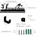 thumbnail image 7 of Volleyball Medal Hangers Medal Holder Display Hanger Rack Sports Metal Hanging Athlete Awards Iron Wall Mount Decor with 20 Hooks, 7 of 7
