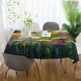 thumbnail image 4 of Qxltty Spring Wildflowers Square Tablecloth 54×54in Thick Wrinkle Resistant Heat Proof Durable Table Cover for Dining Table, 4 of 9