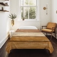 thumbnail image 4 of Farmhouse Yellow Brown Tapestry for Bedroom Wall Hanging Tapestry, Vintage Wooden Striped Ceiling Backdrop Tapestries Poster Blanket Wall Decor for Teens Room Living Room Dorm 39" x 59", 4 of 8