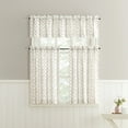 thumbnail image 5 of No. 918 Riverwood Ditsy Floral Stripe Semi-Sheer Rod Pocket Kitchen Curtains, 54"W X 14"L, 5 of 5