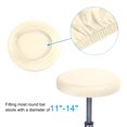 thumbnail image 3 of Cubierta de taburete de bar Uxcell de 9.5", paquete de 3, cubierta de cojín para taburete de 11"-16", color crema, 3 of 7