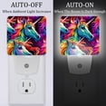 thumbnail image 2 of Rainbow Unicorns LED Square Night Light - Compact and Energy Efficient Illumination for Bedrooms and Bathrooms - Plug-in Wall Lamp with Auto Sensor, 2 of 6