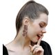 thumbnail image 3 of Halloween Pumpkin Earrings Beaded Halloween Earrings Pumpkin Dangle Earrings For Women Handmade Bead Drop, 3 of 5