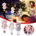 thumbnail image 3 of PVCS Girl Angel Plush Doll Snowflake Pattern Christmas Tree Pendant - Gray, 3 of 5