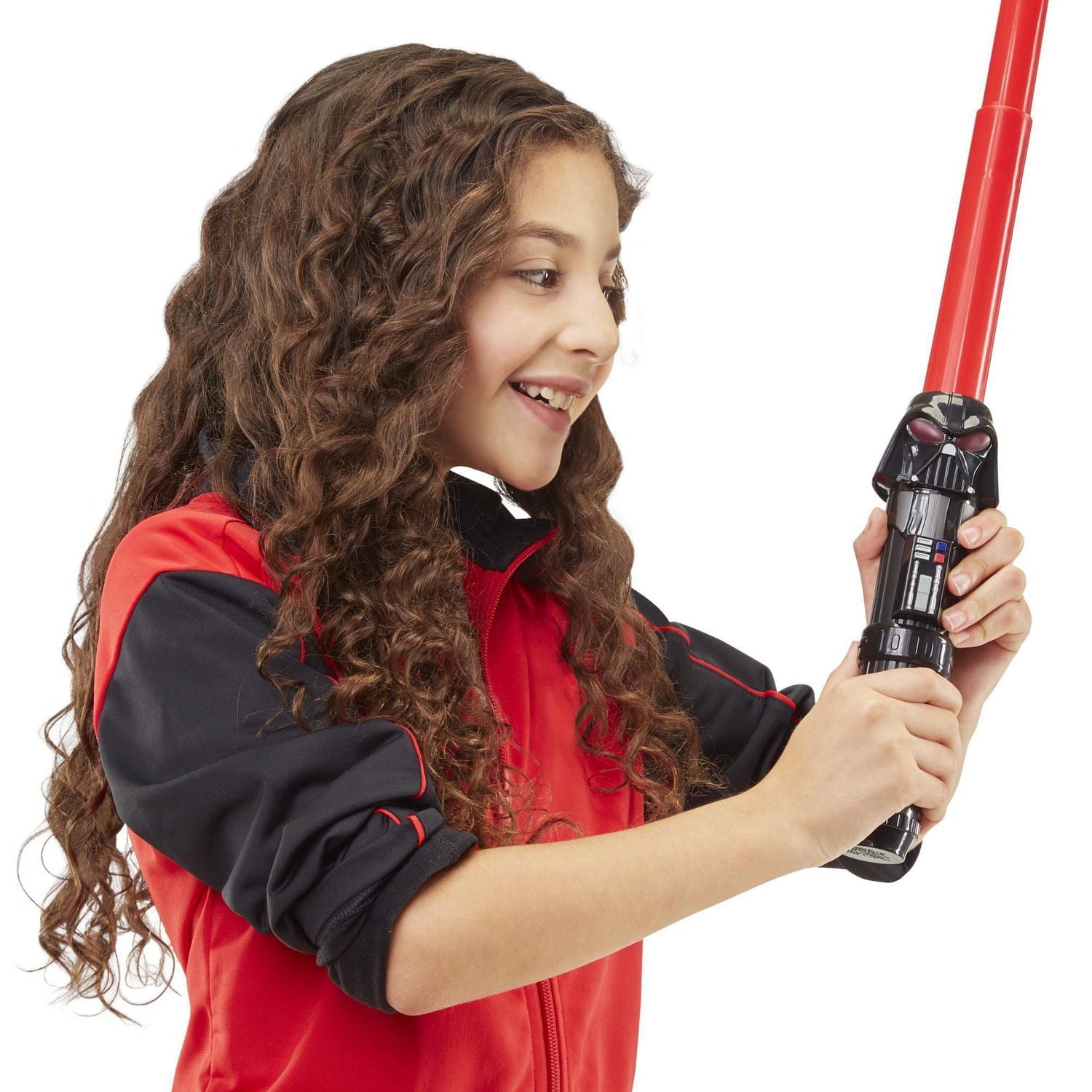 Star Wars Lightsaber Squad Darth Vader Extendable Red Lightsaber Roleplay Toy for Kids Ages 4 and Up