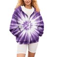 thumbnail image 6 of kaondbfi Hoodied Sweatshirts for Delicate Women Activewear Hooded Zip for Jacket Coat Printed Fall Sweatshirt Outwear with Pockets Womens Summer Fashion Sweat Shirts, 6 of 7