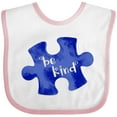 thumbnail image 3 of Inktastic Autism Awareness Be Kind Dark Blue Puzzle Piece Boys or Girls Baby Bib, 3 of 4