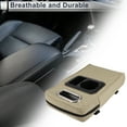 thumbnail image 2 of Car Center Console Cover Center Console Cushion Multifunctional 13.39"x7.48"x3.15" Beige Black Nappa Leather, 2 of 7