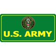 thumbnail image 1 of U.S. Army Green Photo License Plate, 1 of 1
