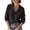 Black, variant on Womens Solid Sailor Collar Pullover — Knit Sweater Long Sleeve Loose Casual Top Fall Winter Elegant