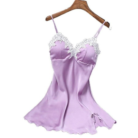 

Women Lingerie Silk Robe Dress Nightdress Nightgown Sleepwear Nightdress