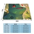 thumbnail image 4 of Bulba-saur Blanket - Ultra Soft Micro Fleece Throw Blankets, Comfy Throw Blanket For Couch, Gift For Adults, Kids And Teens, Bed, Sofa, Chair, Camping And Travel 40"X30", 4 of 8