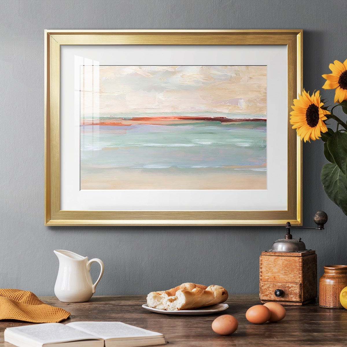 Sienna Horizon I Premium Framed Print - Ready to Hang