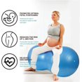 thumbnail image 4 of Fitness Ball, Peanut Ball, Exercise Ball, Yoga Ball, Pilates Ball, Core Training Ball and Physiotherapy Ball, Blue 90cm x 45cm, 4 of 5