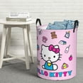 thumbnail image 5 of Hello Kitty Laundry Hamper, Dirty Clothes Hamper Storage Basket for Bathroom Bedrooms, Circular Hamper with Handles, Gifts for Boys Girls Men Women, 5 of 8