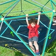 thumbnail image 6 of Kids Outdoor Toys, 13ft Geometric Dome Climber Play Center, Kids Climbing Dome Tower with Hammock, Rust & UV Resistant Steel Supporting 1000 LBS, Green Outdoor Play Equipment,Outdoor Sports Toys, 6 of 18