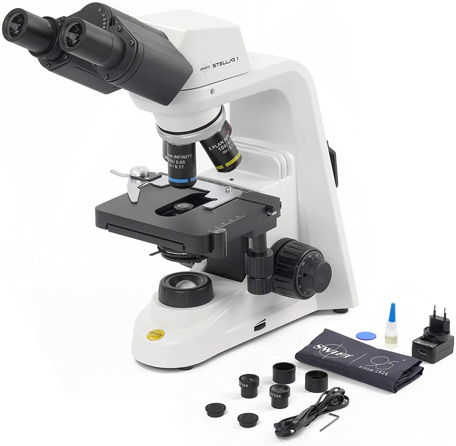 公式販売 SWIFT Stellar1-B Professional Lab Compound Microscope Bundle wit 顕微鏡 
