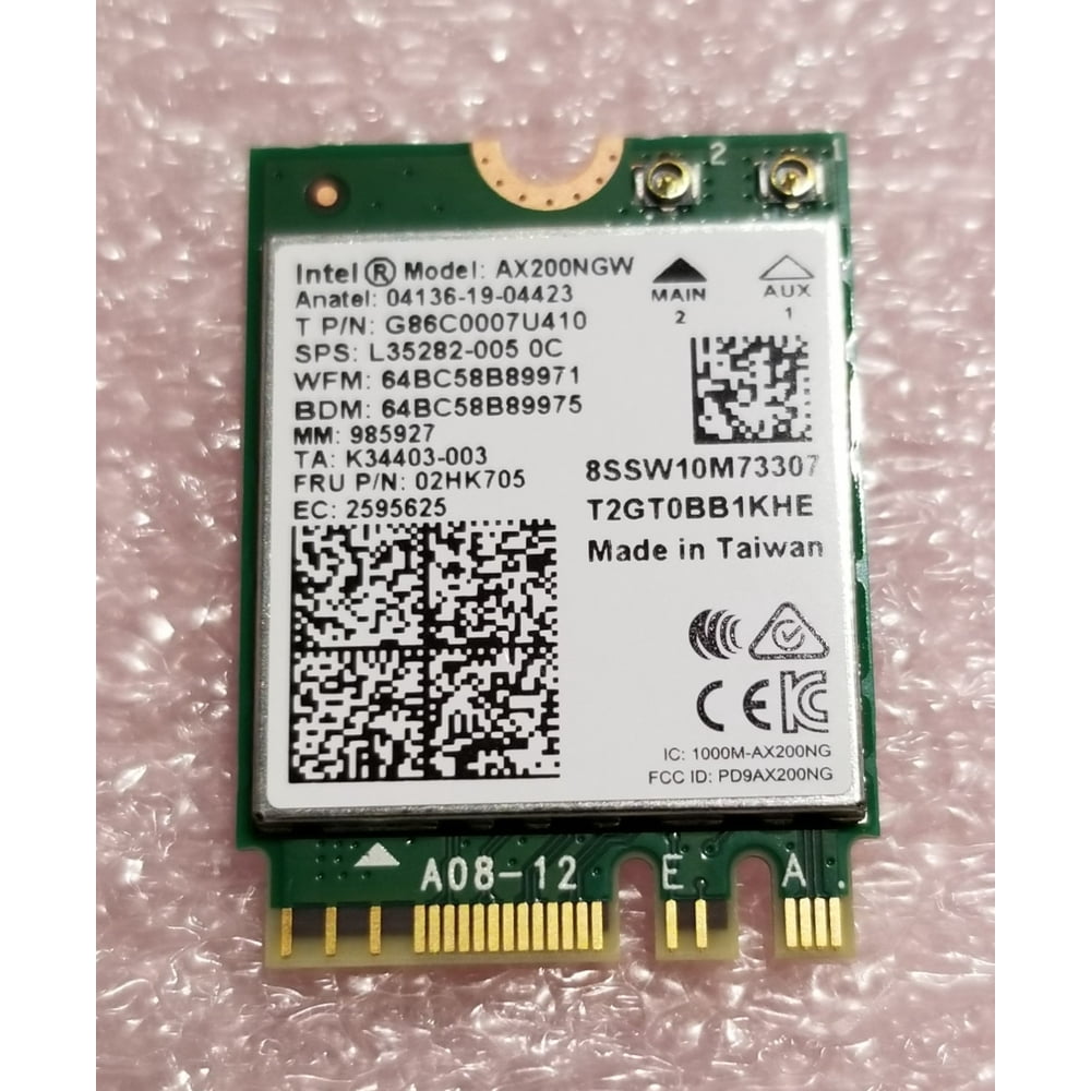 Intel AX200.NGWG.NV WI-FI 6 AX200 M.2 2230 Network Card - Walmart.com ...
