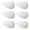 White, variant on Xeyise 3 Pairs Foam Shoulder Pads for Women Men Set-in High Density Sponge Cushion with Adhesive Strips Breathable Shoulders Enhancer for Blazer Suit Coat T-Shirt