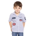 thumbnail image 2 of Ford Toddler Boys Short Sleeve Cotton Button Down Work Shirt with Patches, Sizes 12M-5T, 2 of 9