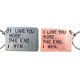 thumbnail image 3 of Letras grabadas llavero novio novia llavero cumpleaños regalos personalizados mochila decoración accesorios DIYOO HA059497-01B, 3 of 7