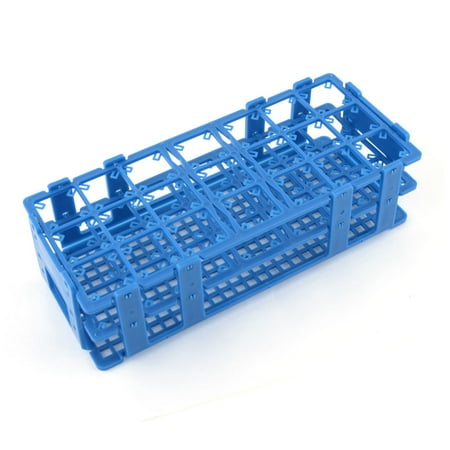 Unique Bargains Pladtic 21 Holes Storage Box Case Rack Bracket for 50ml Centrifuge Tube