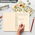 thumbnail image 4 of FORMRS 1-Subject Spiral Notebook 8" x 5" College Ruled 60 Refillable Sheet A5 Hard Cover, Beige Floral, 4 of 7