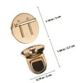thumbnail image 2 of BEADCEST 6pcs Push Lock Bag Bag Decorative Push Locks Metal Classic Design for Wooden Box, 2 of 8