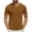 Brown, variant on Dianli Shirts for Men Solid-Color V‑Neck Short‑Sleeve Pullover T‑Shirt Lightweight Breathable Cotton‑Blend Relaxed‑Fit Top for Everyday & Travel