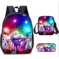 thumbnail image 1 of 17-inch student backpack set 3D digital printing backpack three-piece set, 1 of 1