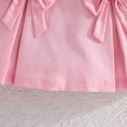 thumbnail image 5 of Little Outfits for Girls Sets Kids Ribbed Bow Top Skirt Hat 3 Piece Casual Winter School Cute Girls' Fall Clothing Sets Pink Size 6-7T, 5 of 8