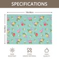 thumbnail image 3 of Placemat, Pioneer Flower Floral Print Pattern Place Mats Table Mat Set Of 2, PVC Washable Placemats for Party Kitchen Dining Decoration, 18x12 Inch, Fade Resistant, 3 of 6