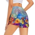 thumbnail image 3 of Goofa Spring Flower Seasonal Printed Women 2 in 1 Running Shorts,Quick Dry Athletic Workout Shorts,High Waisted Athletic Shorts with Liner Pockets-Large, 3 of 9