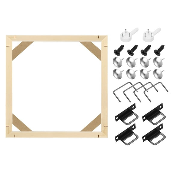 10 x 10 Inches Canvas Stretcher Bars, Wood Canvas Frame Kit Stretcher Frames
