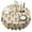 Beige Princess Dress, variant on Ballet Princess Pattern Round Tablecloth 60"x60",Wrinkle Wipeable Table Cloth for Kitchen Dining Room Picnic Patio Party