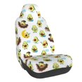 thumbnail image 1 of Wukai Funny Avocado In Mexican Clothes Full Set Car Seat Covers with Soft Padding Universal Auto Front Seats Protector and Cushion Mat, 1 of 5