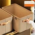 thumbnail image 4 of 2/4PCS Cation Multi Functional Folding Wardrobe Organizer, Multi-functional Folding Wardrobe Boxes, Foldable Drawer Storage Boxes with Handles(18.5*11.02*7.87 inches) (Grey*4), 4 of 7
