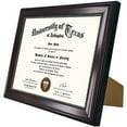 thumbnail image 6 of GraduationMall Certificate Diploma Frame UV Protection Acrylic Mahogany with Gold Beads 8.5x11, 6 of 7