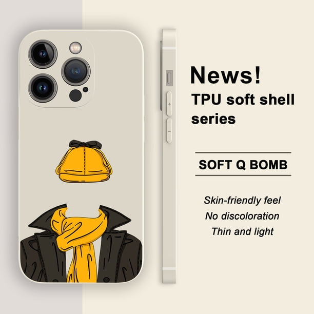 ¡Sea creativo con una exclusiva funda mate con estampado de dibujos animados para iPhone 15 Pro Max y más!