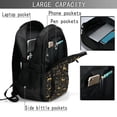 thumbnail image 4 of Balery Christmas Gold Deers1 Print USB Charging Backpack for Men and Women - Water-Resistant, Anti-Theft Laptop Backpack with USB Port for Travel, Work, School, and College, 4 of 7