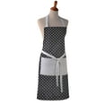 thumbnail image 5 of Cotton Apron - Small Dots Print - Kitchen BBQ Restaurant Cooking Painters Artists - Full Apron, 5 of 11